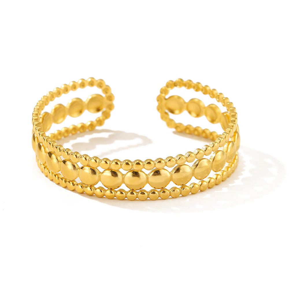Beads Splicing Open Adjustable Bracelet