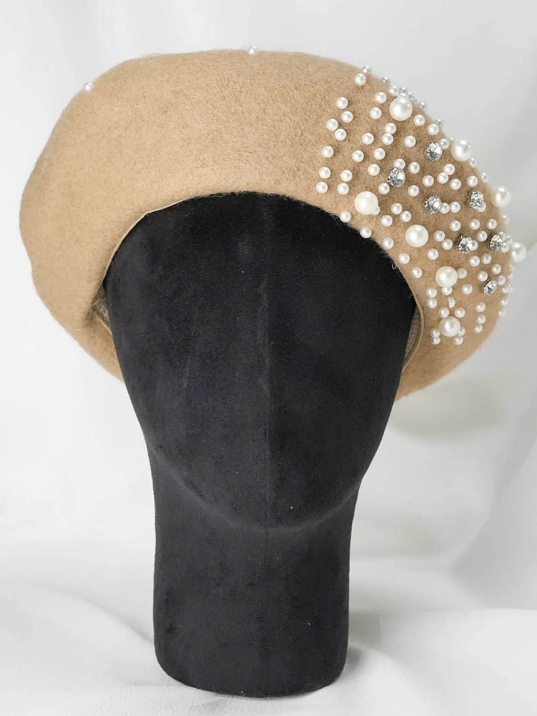 Beret with Pearls & Crystals - Image 4