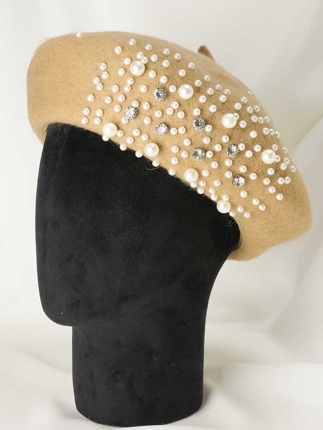 Beret with Pearls & Crystals - Image 6