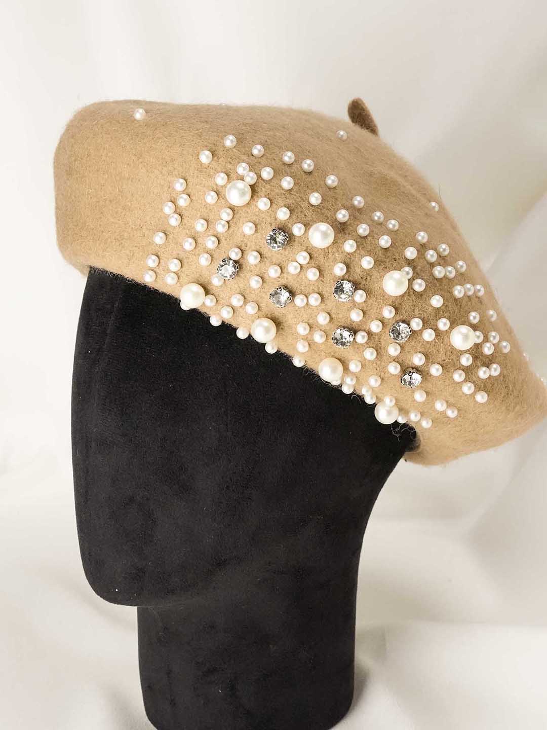 Beret with Pearls & Crystals - Image 7