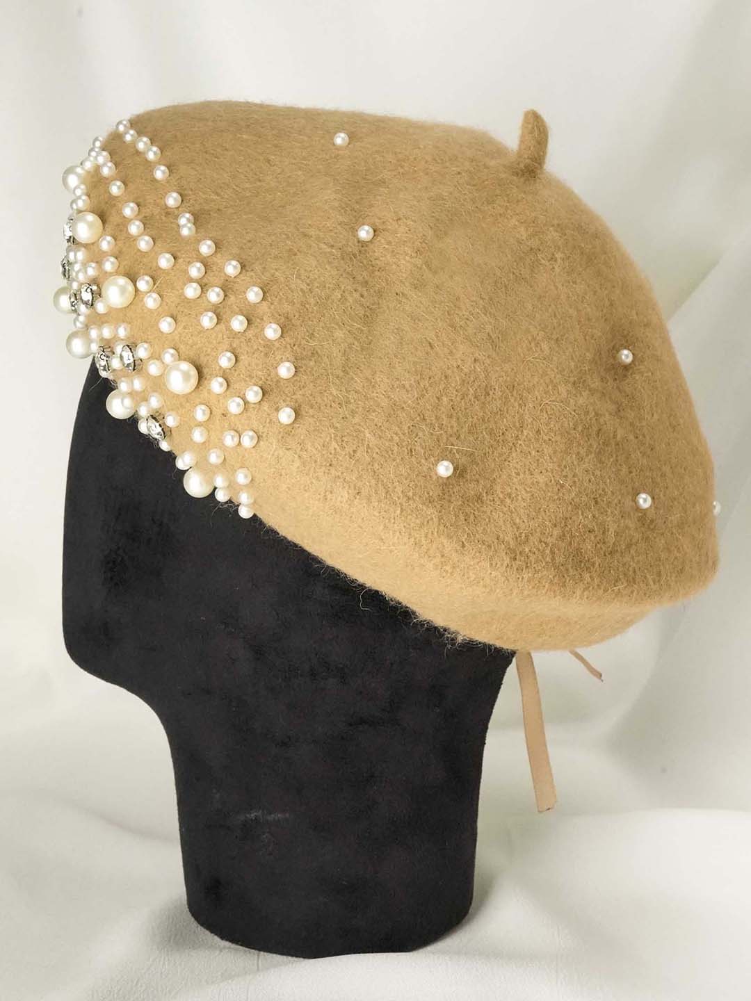 Beret with Pearls & Crystals - Image 8