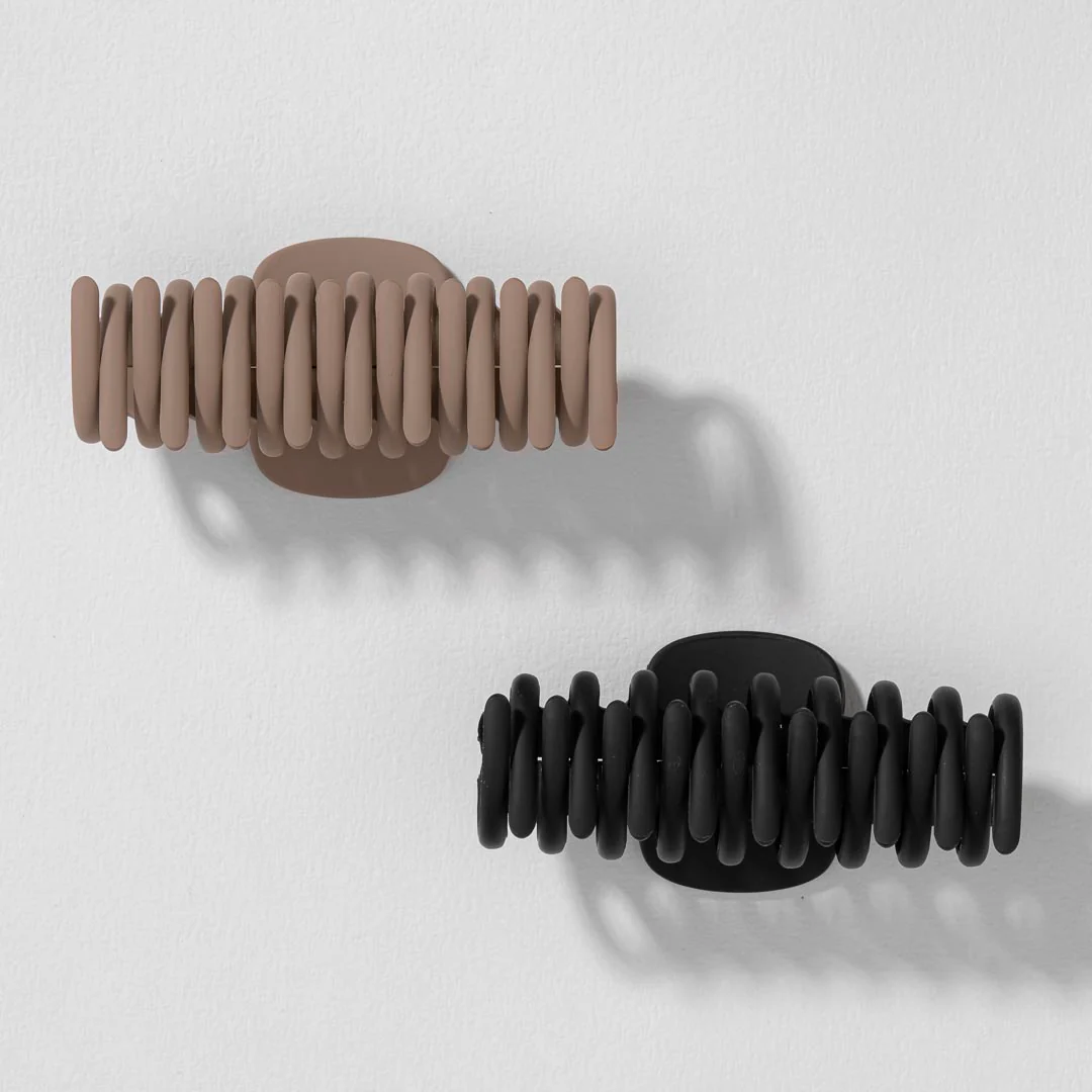 Multi Everyday Neutral Hair Claw Clips Set of 2 - Image 2