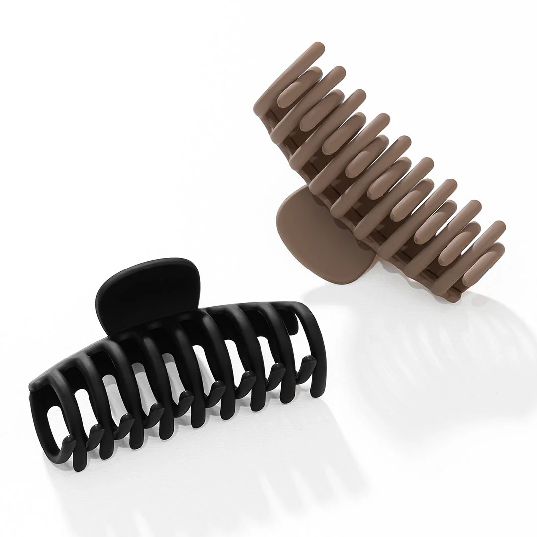 Multi Everyday Neutral Hair Claw Clips Set of 2 - Image 5