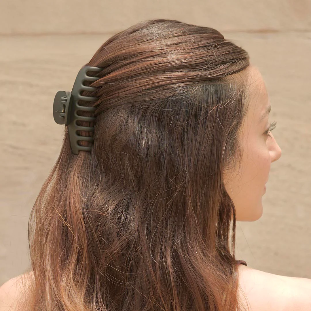 Multi Everyday Neutral Hair Claw Clips Set of 2 - Image 7
