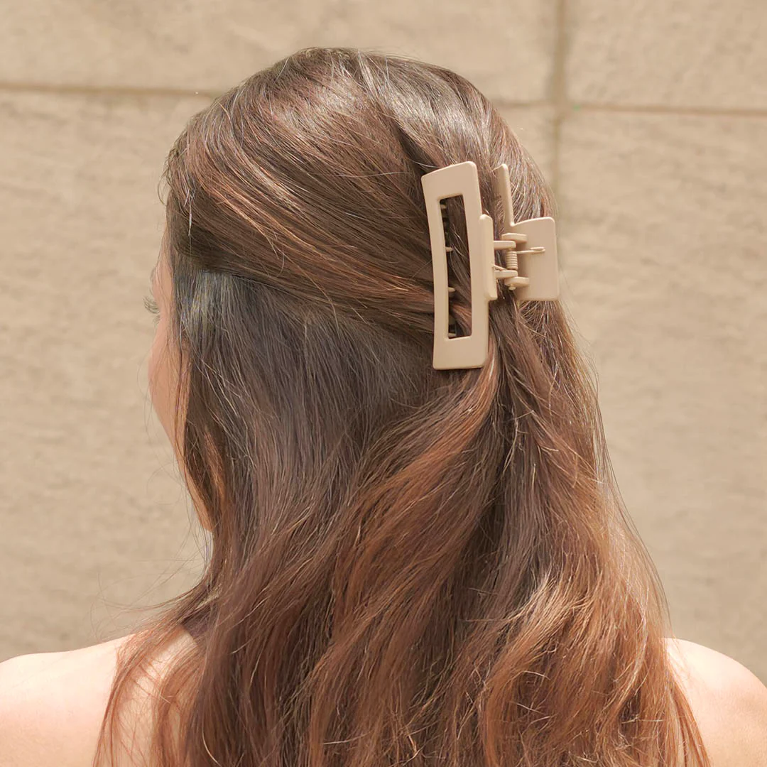 Multi Matte Neutral Hair Claw Clips Set of 2 - Image 6