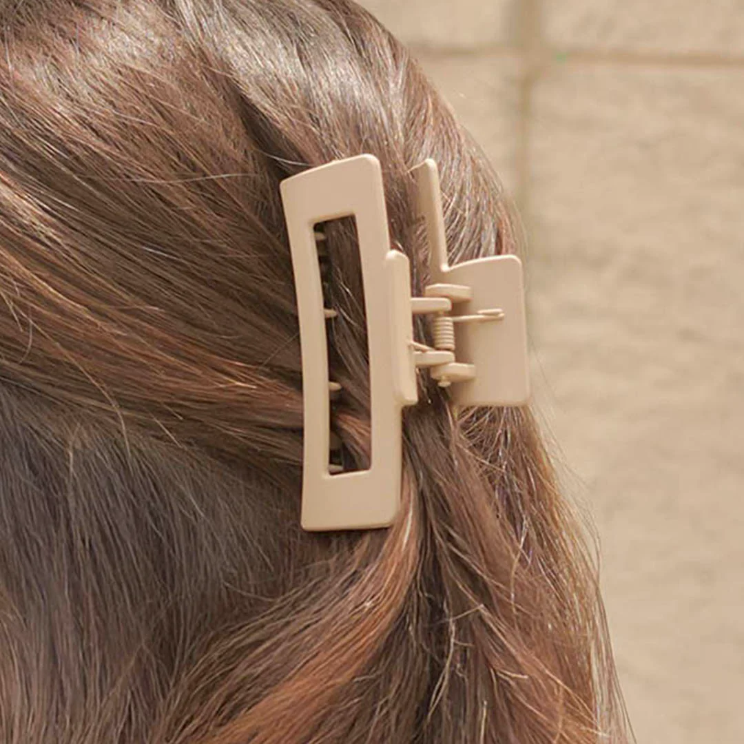 Multi Matte Neutral Hair Claw Clips Set of 2 - Image 7