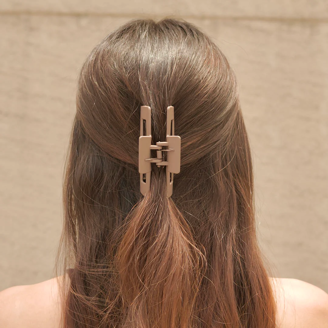 Multi Matte Neutral Hair Claw Clips Set of 2 - Image 9