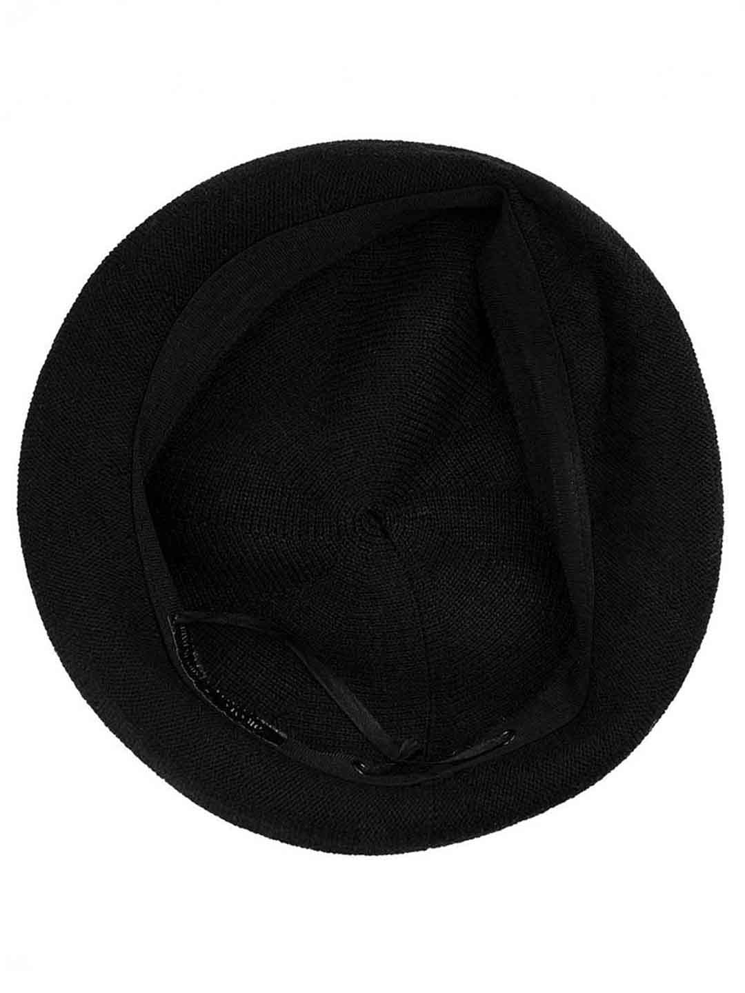 Black Wool Beret - Image 6