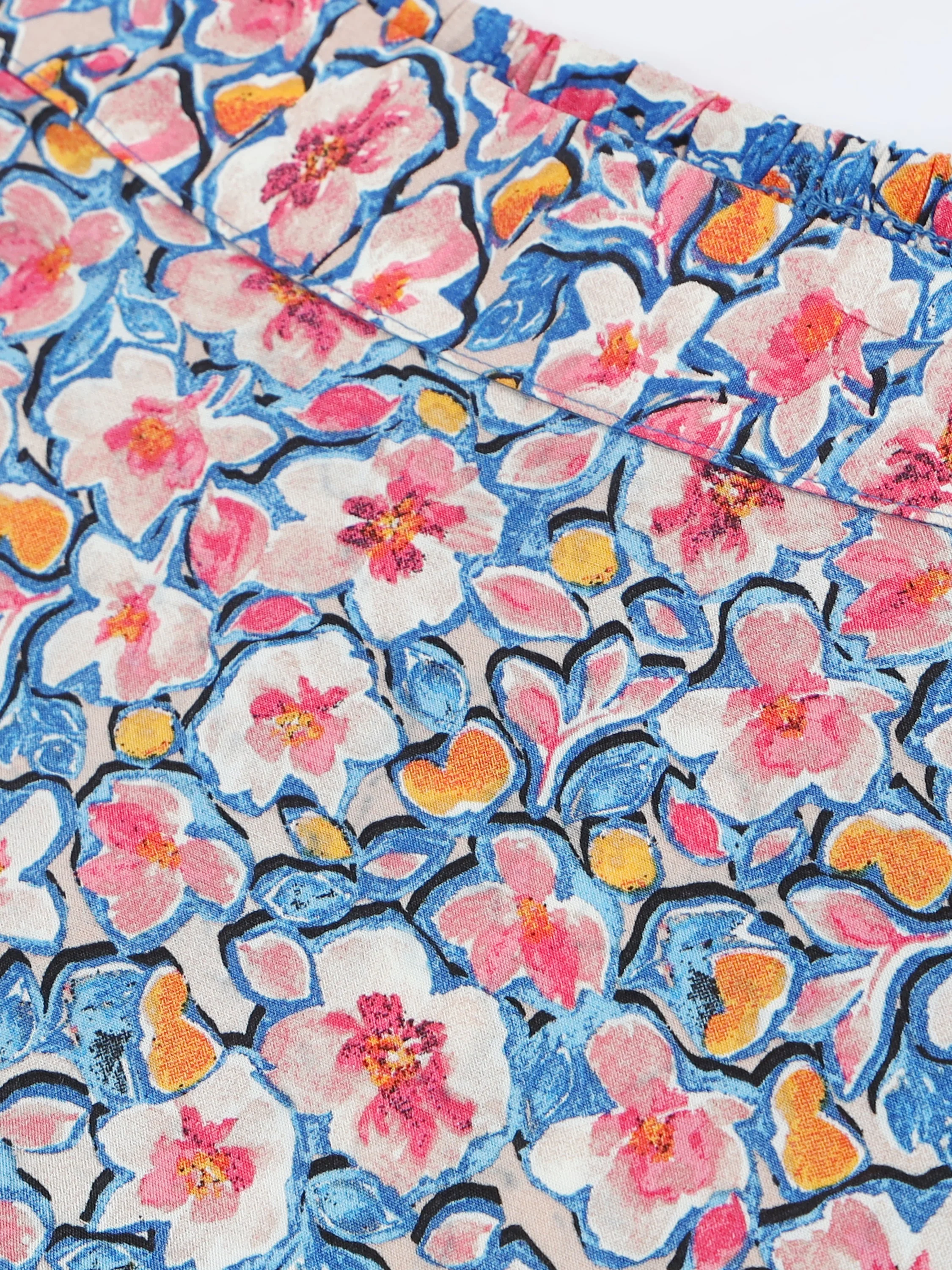 Women Layered Floral Print Skirt - Image 5