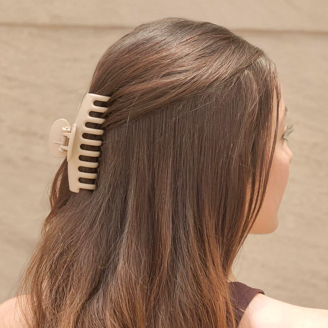 Multi Everyday Neutral Hair Claw Clips Set of 2 - Image 5