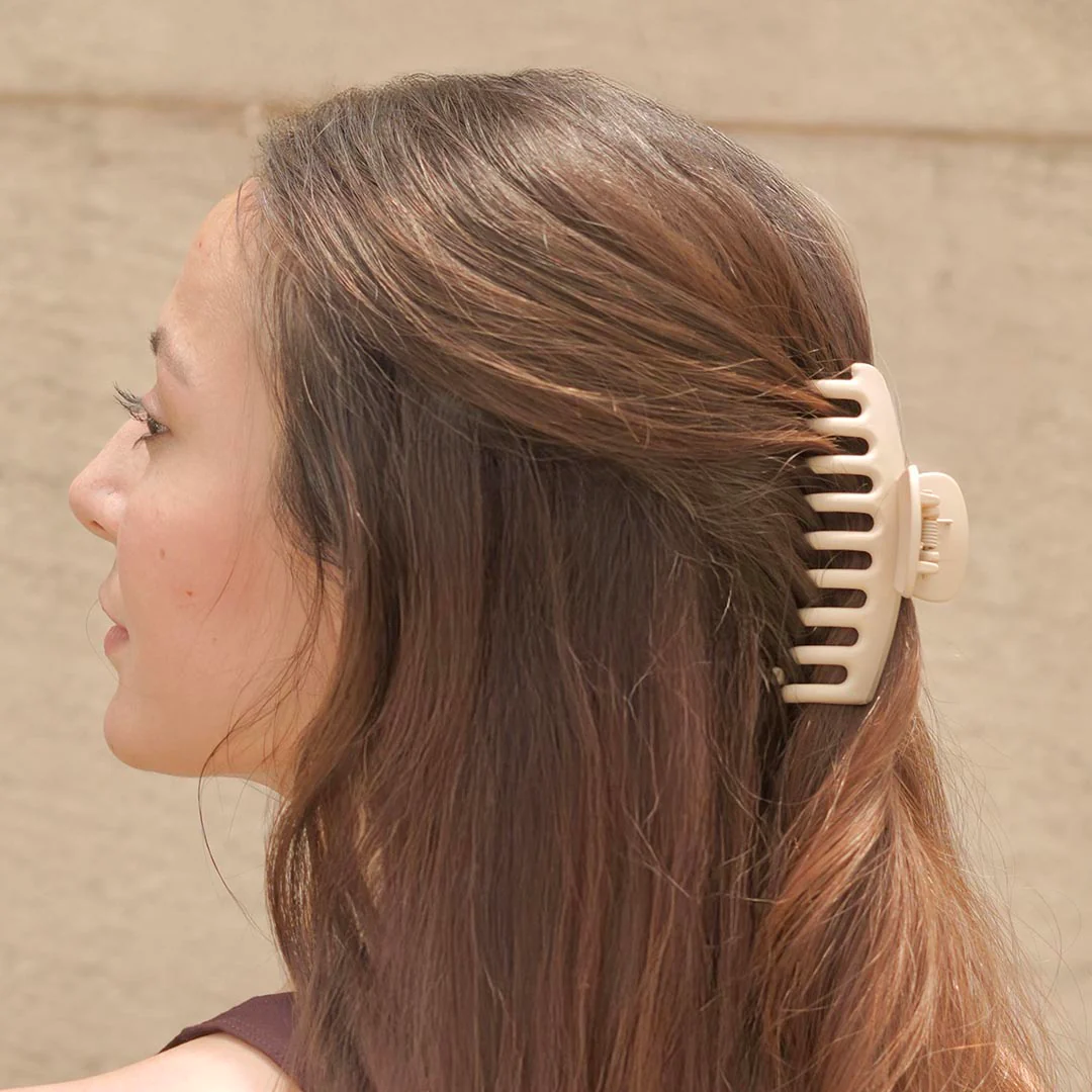 Multi Everyday Neutral Hair Claw Clips Set of 2 - Image 6
