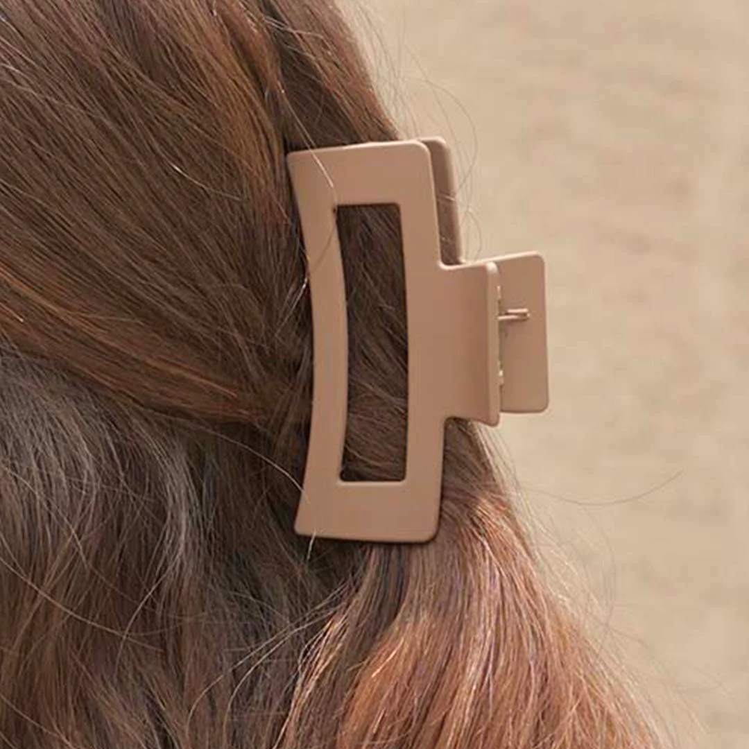 Multi Matte Neutral Hair Claw Clips Set of 2 - Image 6