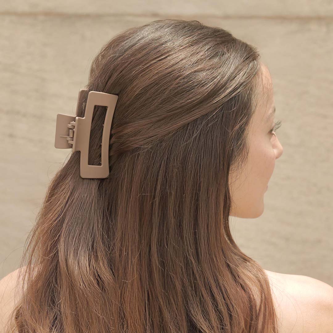Multi Matte Neutral Hair Claw Clips Set of 2 - Image 8