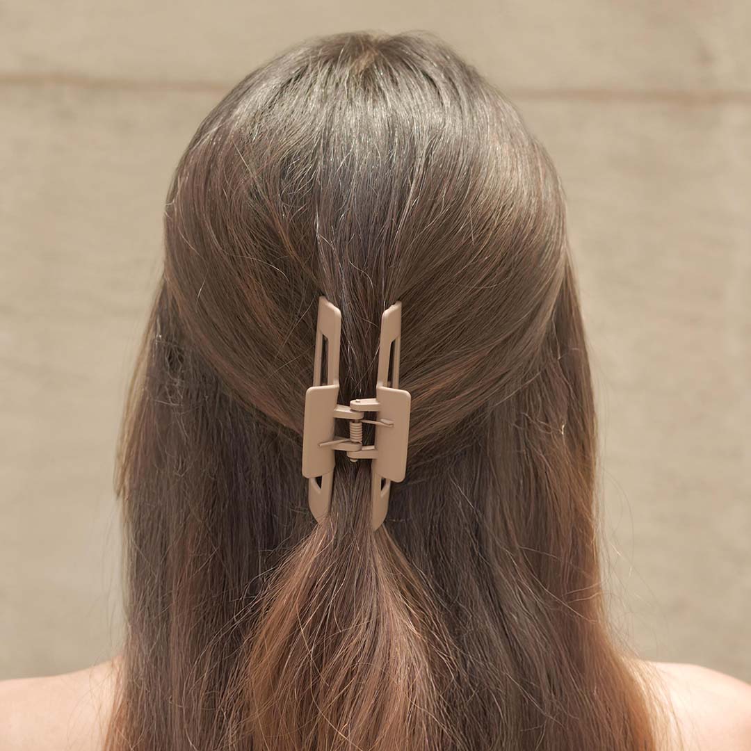 Multi Matte Neutral Hair Claw Clips Set of 2 - Image 9