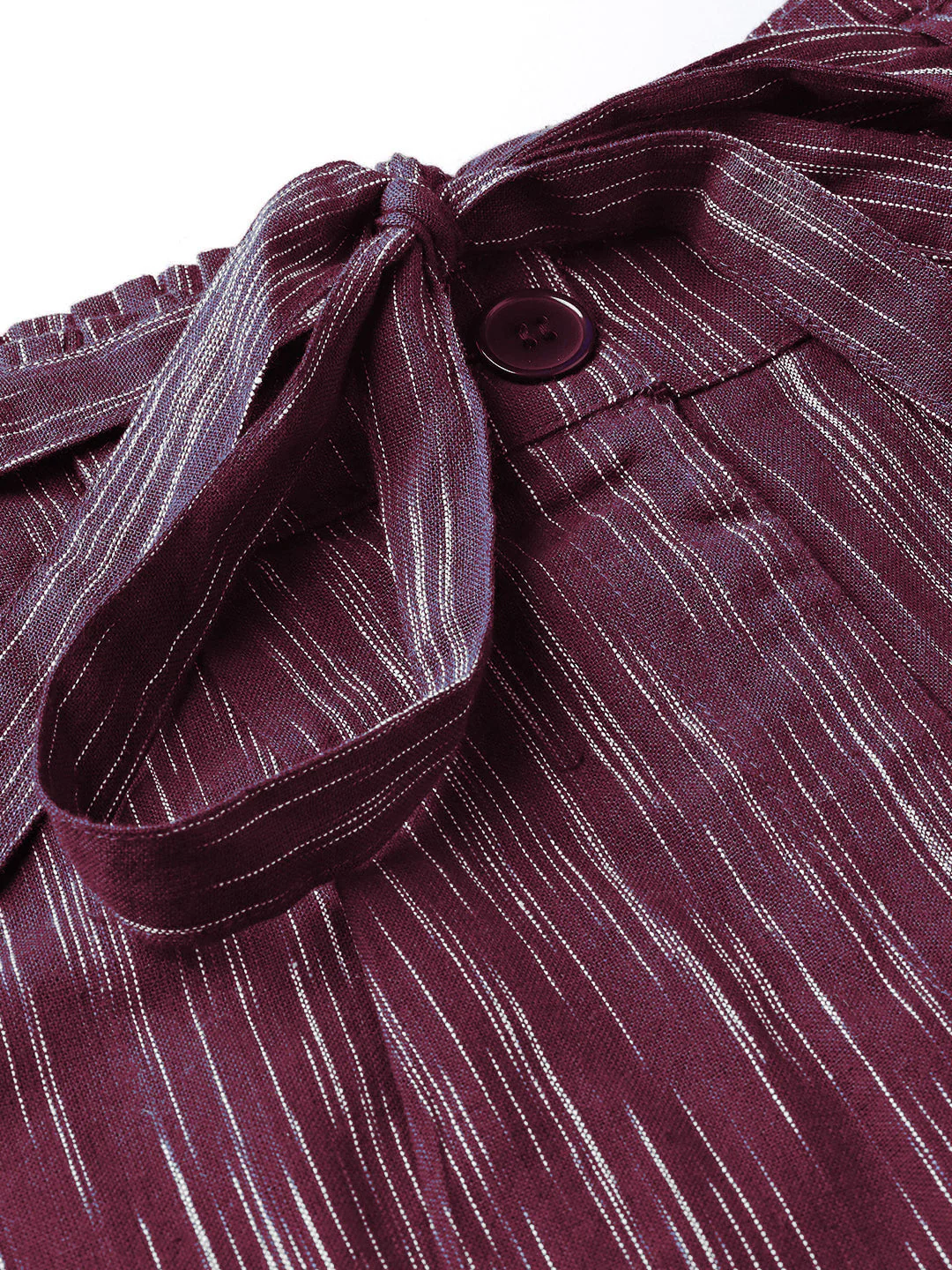 Women Wine Abstract Hot Pants - Image 4
