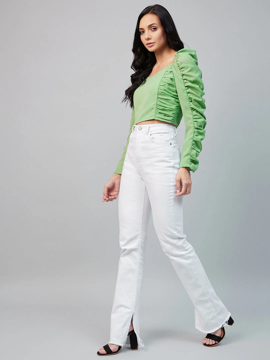 Women Mint Green Regular Top - Image 6