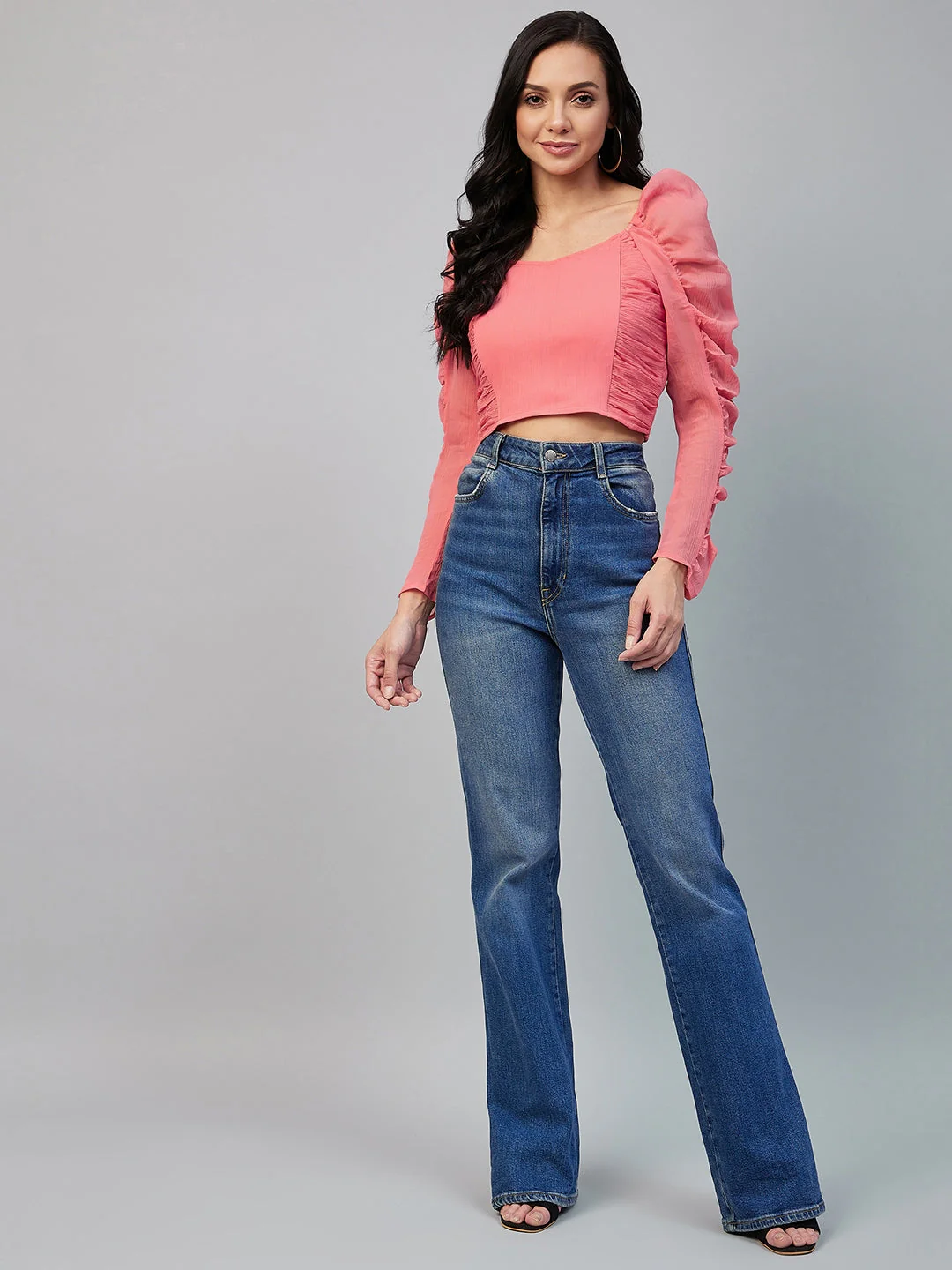 Women Neck Solid Regular Top - Image 6