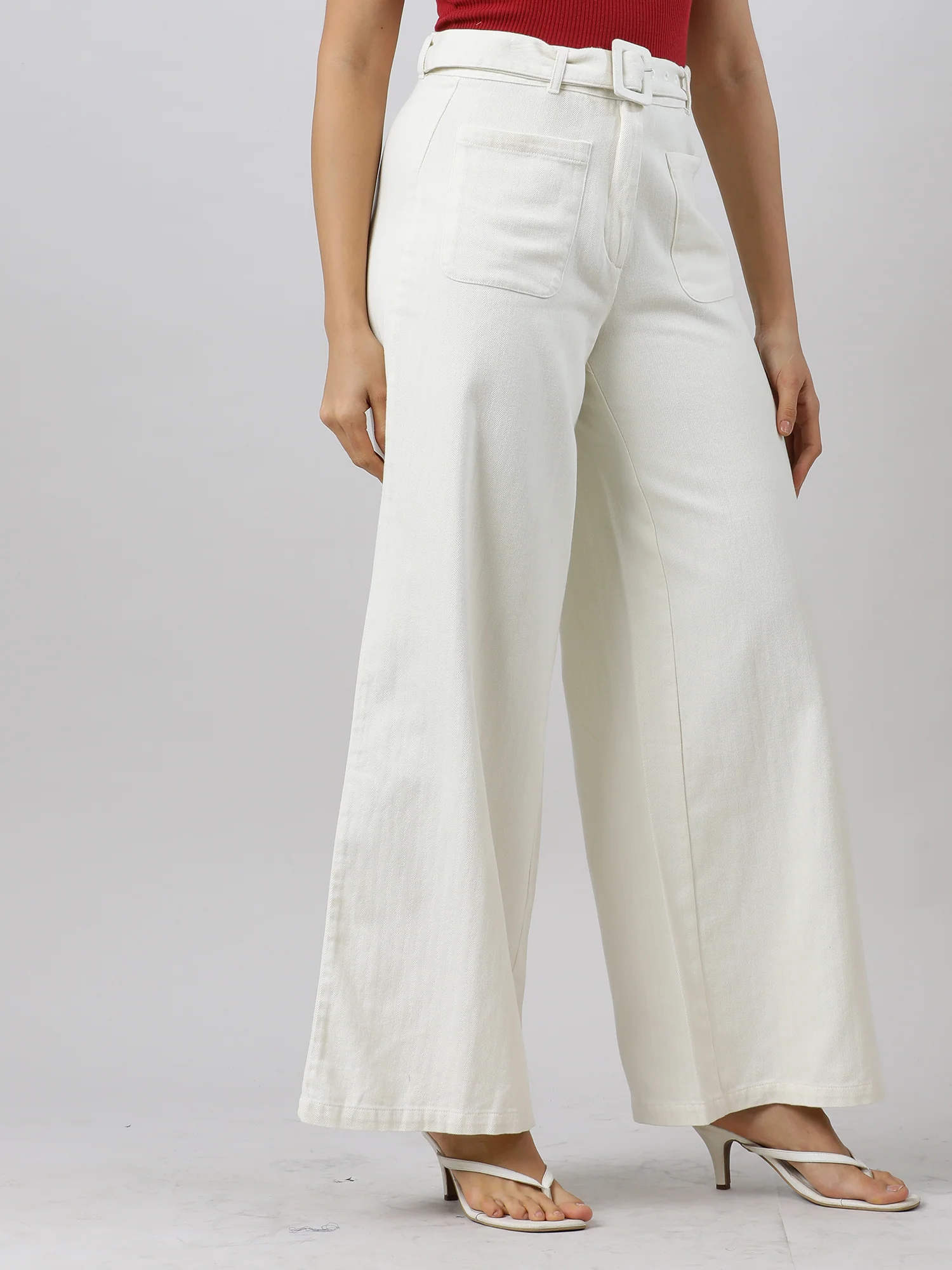 Casual Chic Cream Pant - Image 4