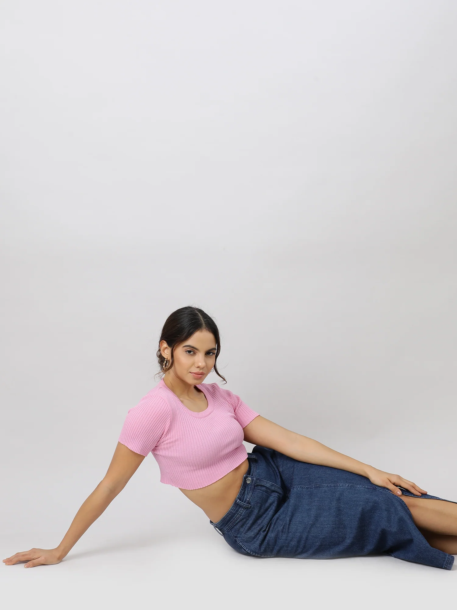 Casual Navy Denim Skirt - Image 8