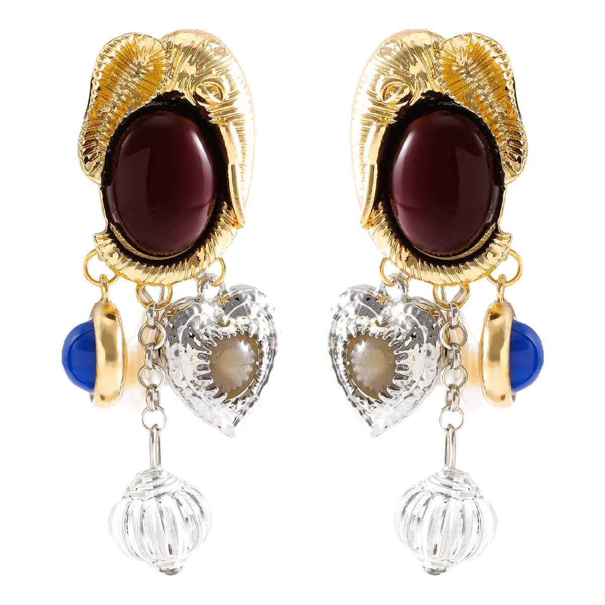 Charm Elephant Multicolor Drop Earring