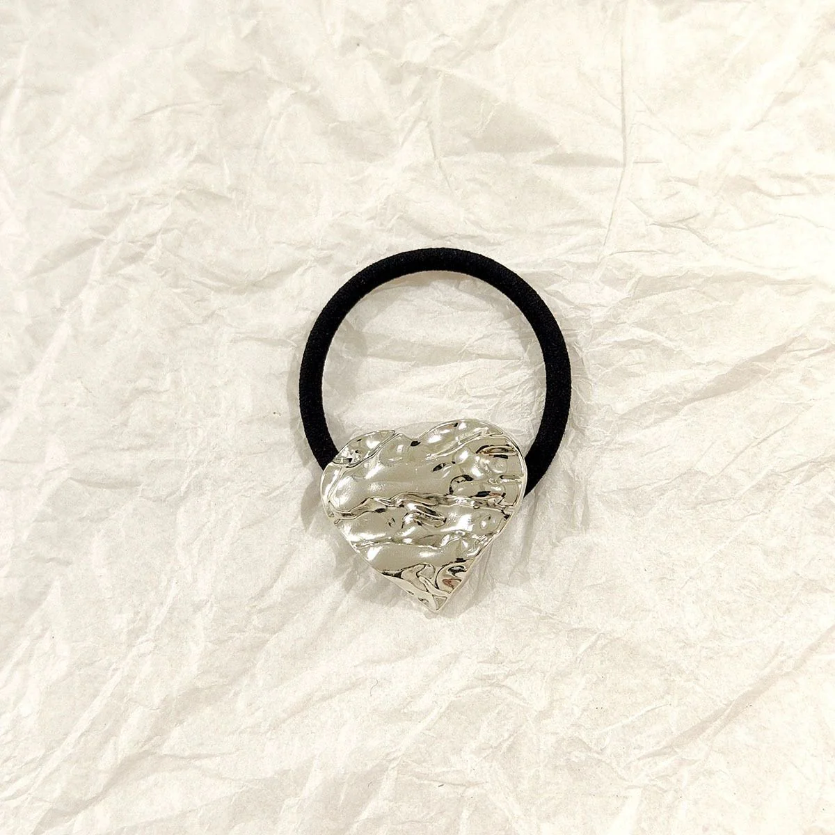 Crushed Heart Shaped Silver Ties - Image 3