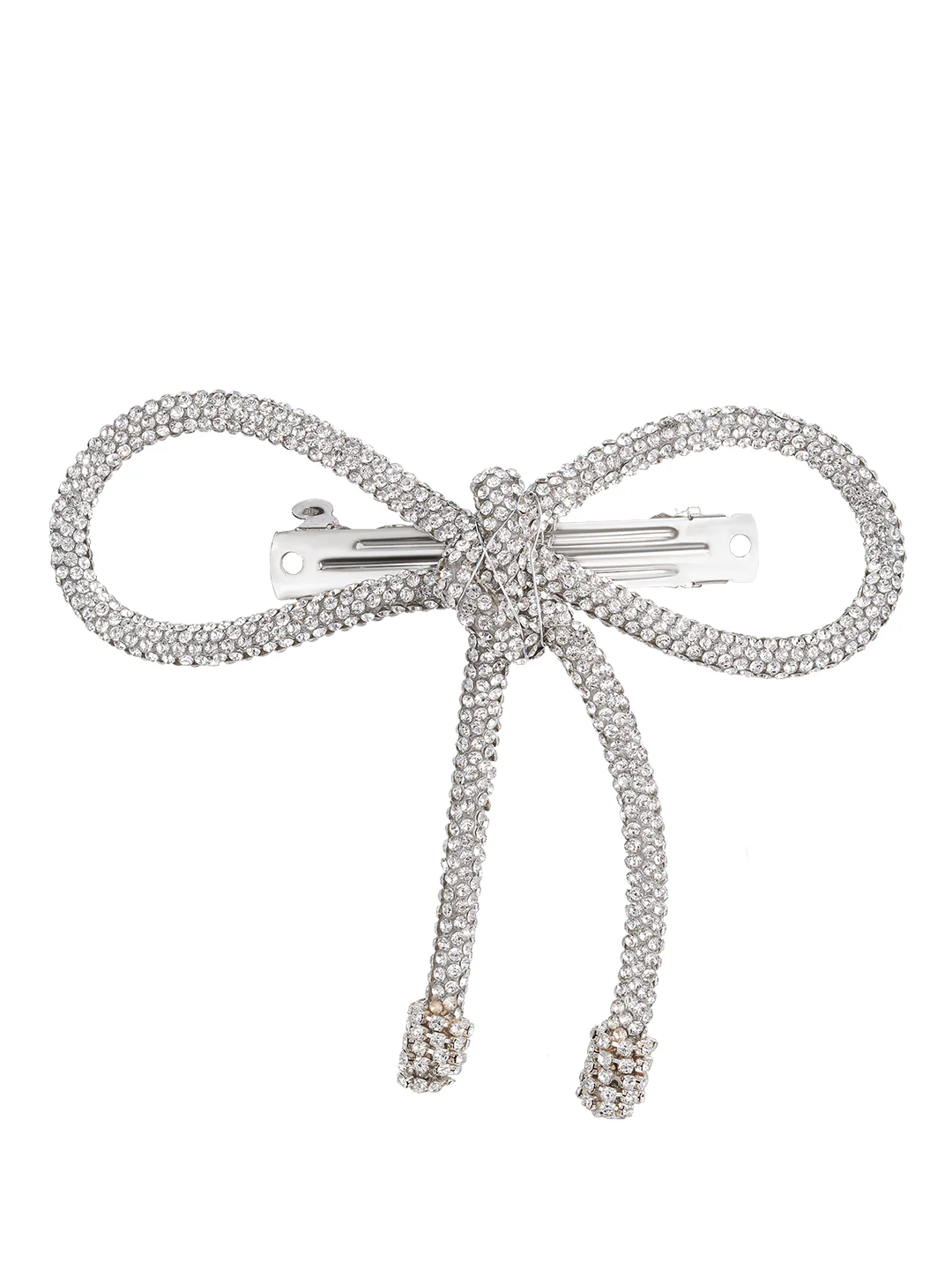 Crystal Hair Bow Barrette Clip - Image 3