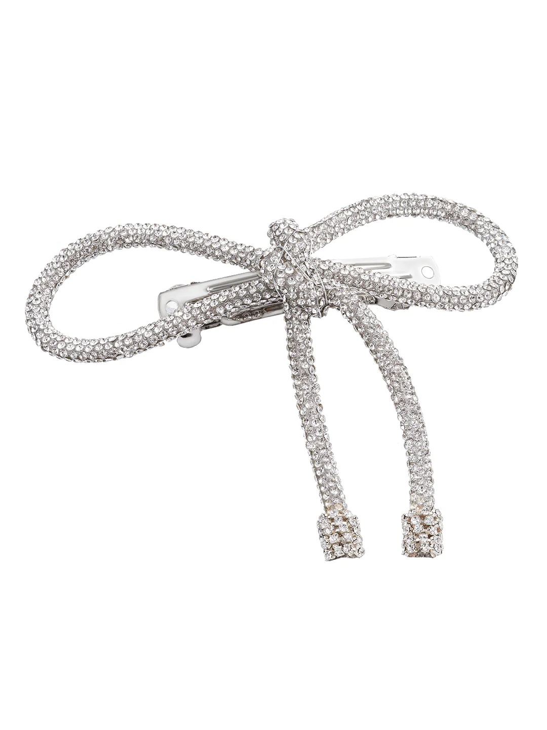 Crystal Hair Bow Barrette Clip - Image 5