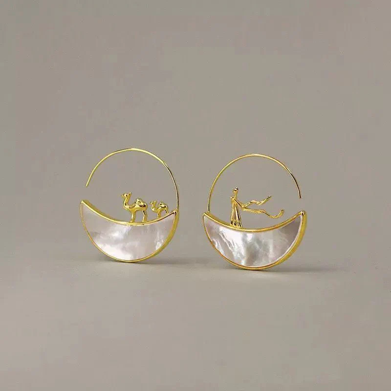 Desert Mirage Gold Earring