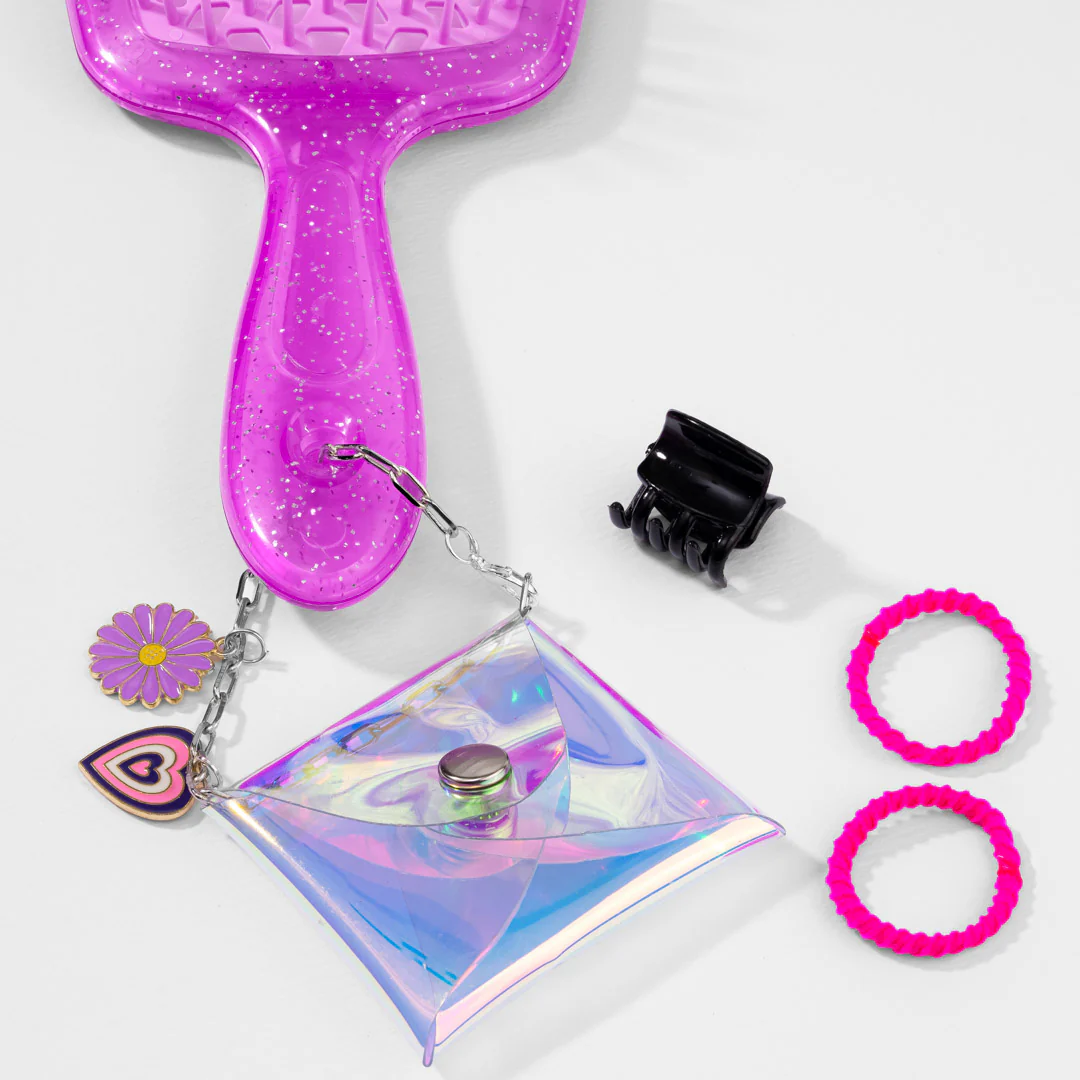 Purple Drama Detangle Hair Brush with Free Pouch - Image 14