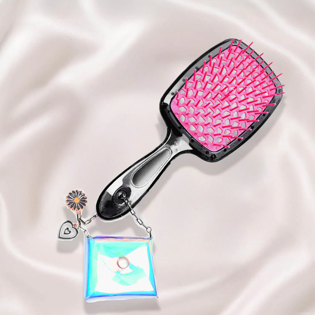 Multi Drama Detangle Hair Brush with Free Pouch - Image 5