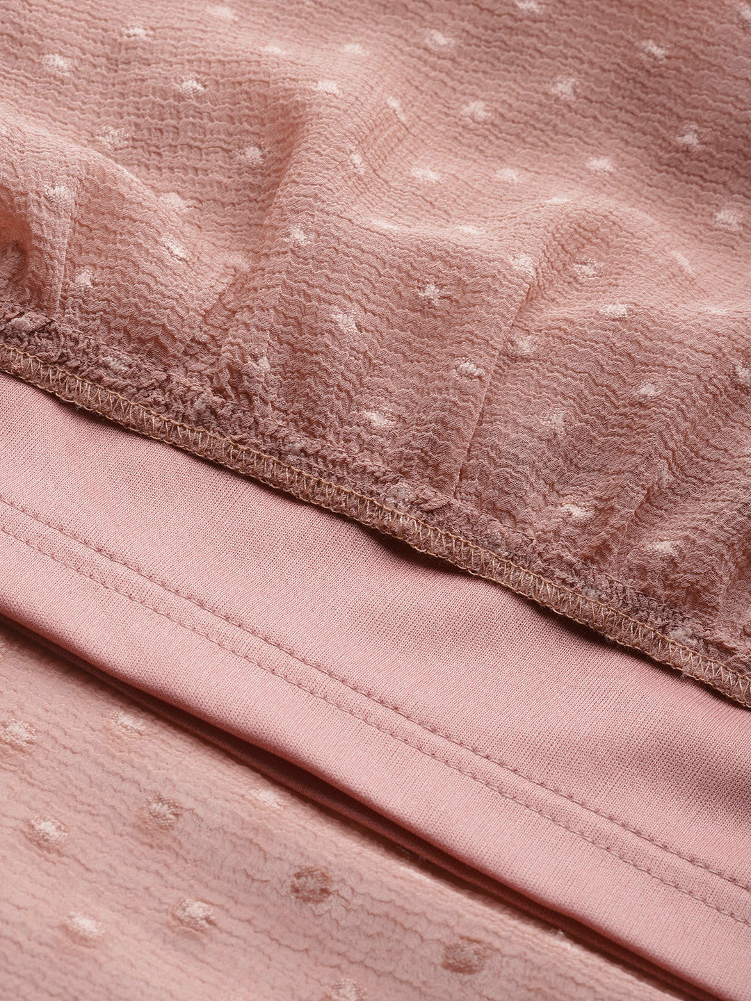 Women Dusty Pink Tiered Maxi Dress with Inner - Image 6