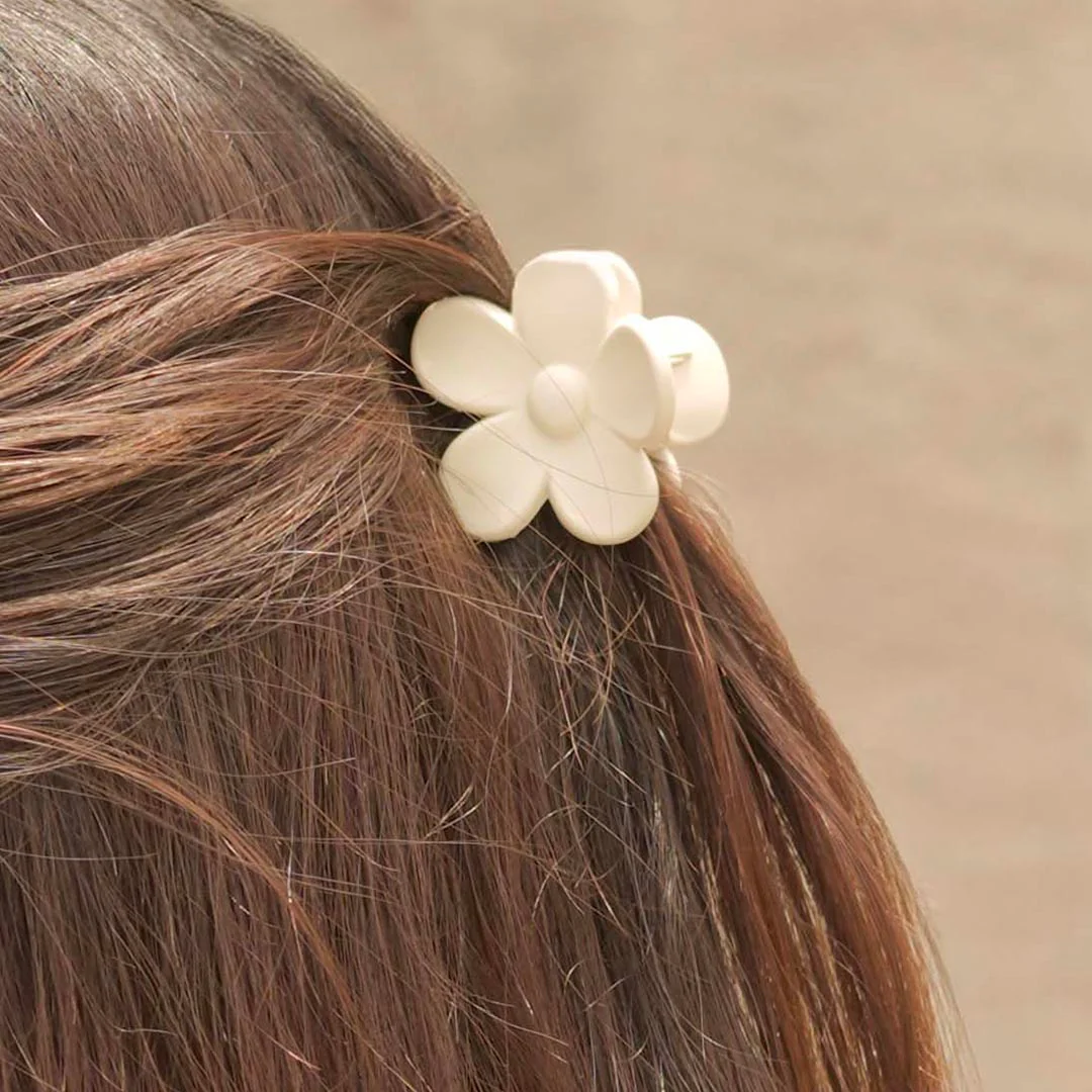 Multi Flower Hair Claw Clips with Free Pouch Set of 4 - Image 9