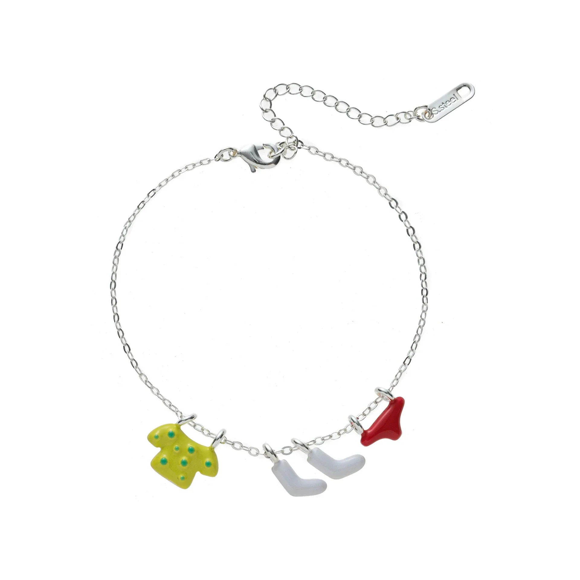 Fun Sterling Silver Laundry Bracelate