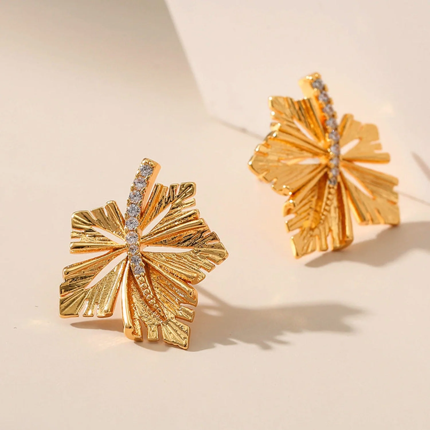 Gold Artificial Earring