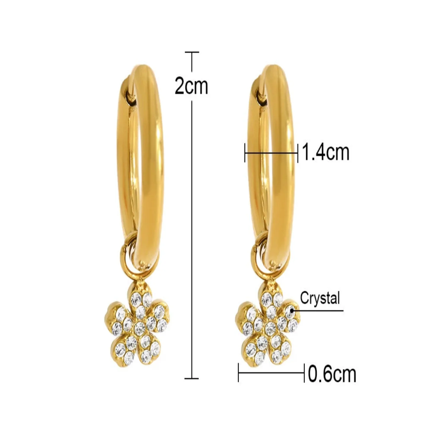 Gold Olive Branch Pearl Earrings - Image 4