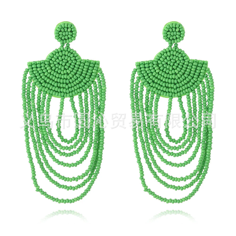 Green Pin Earring
