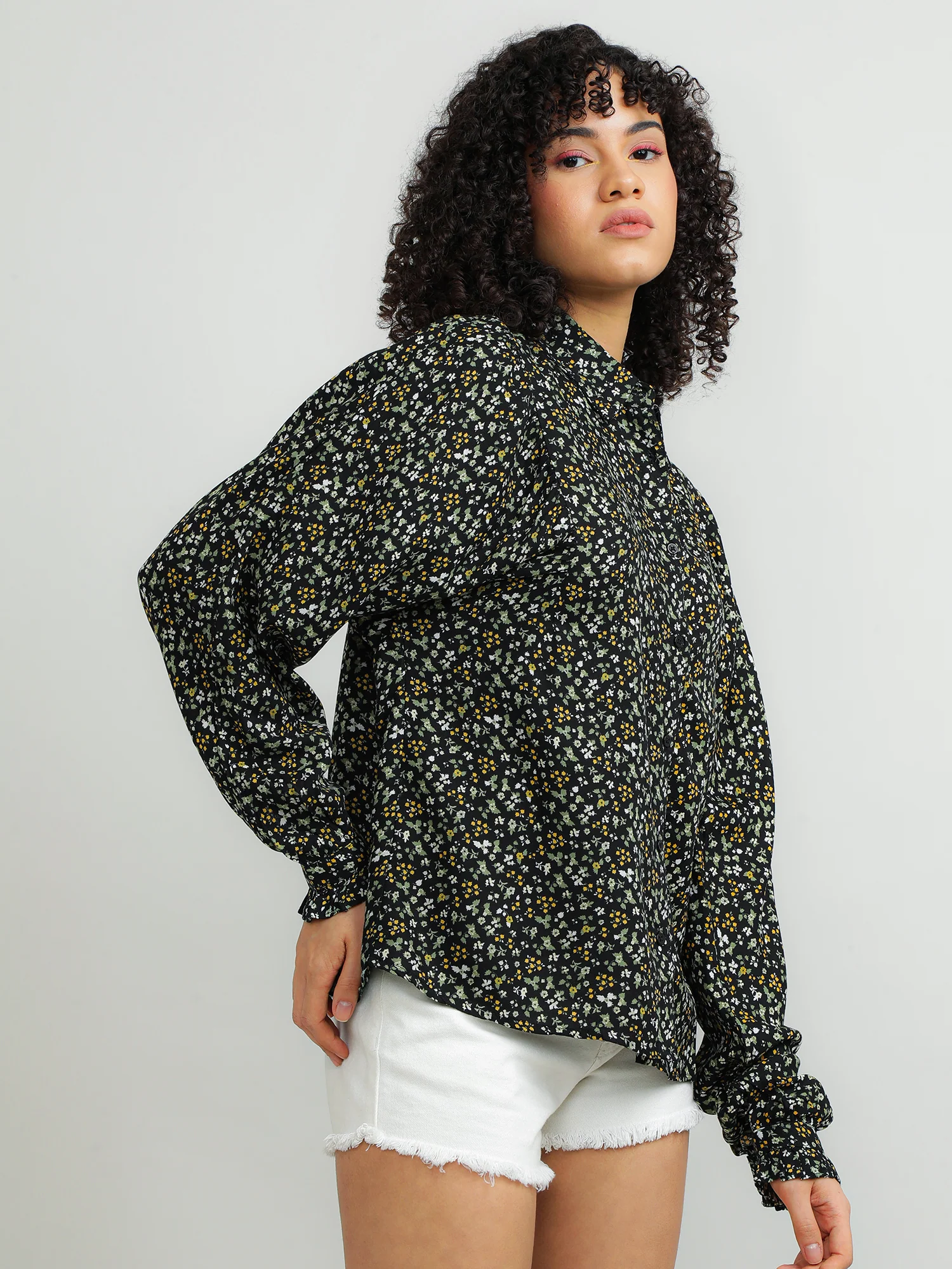 Women Green Print Relaxed Fit T-shirt - Image 4