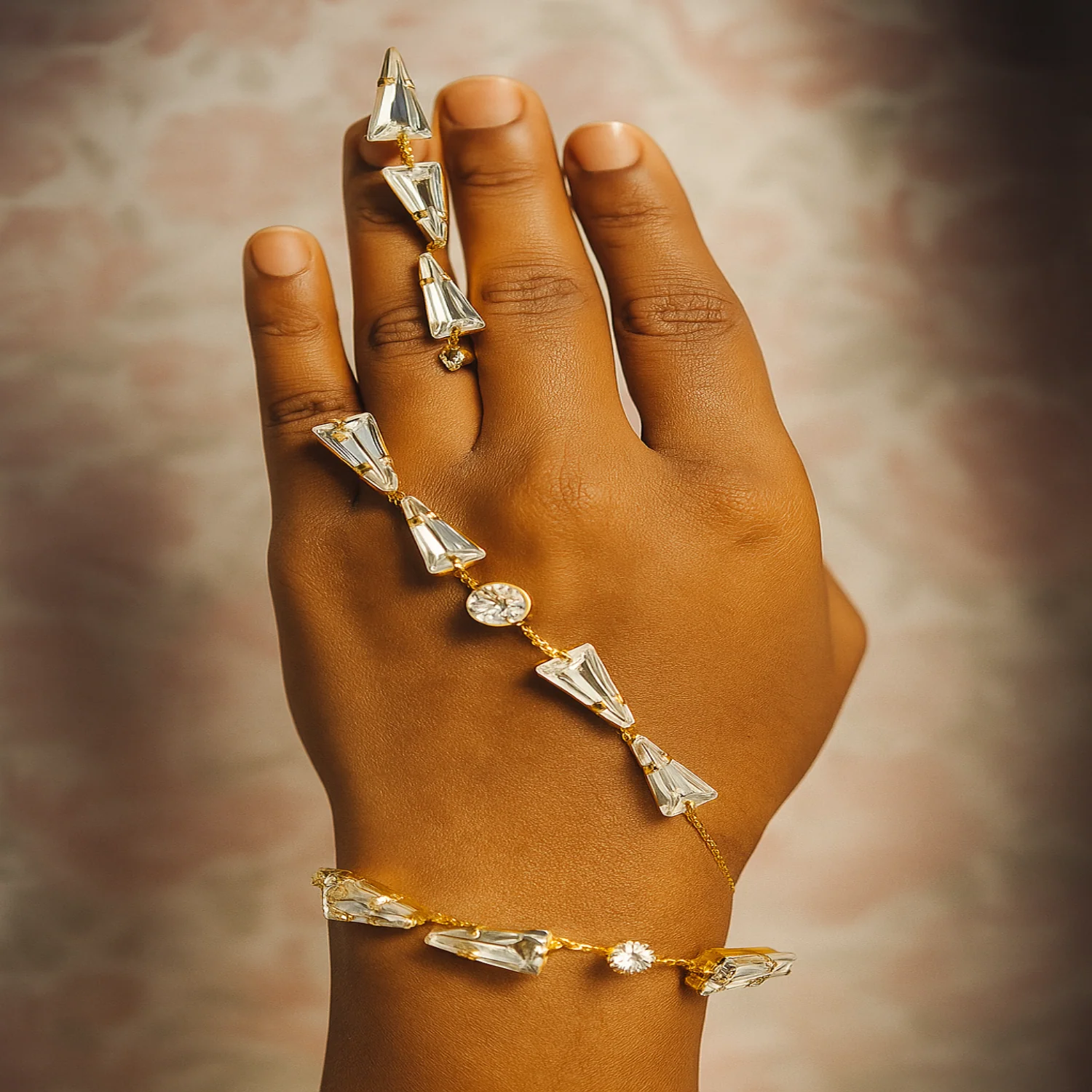Just Lil Things Crystal Cascade Hand Harness
