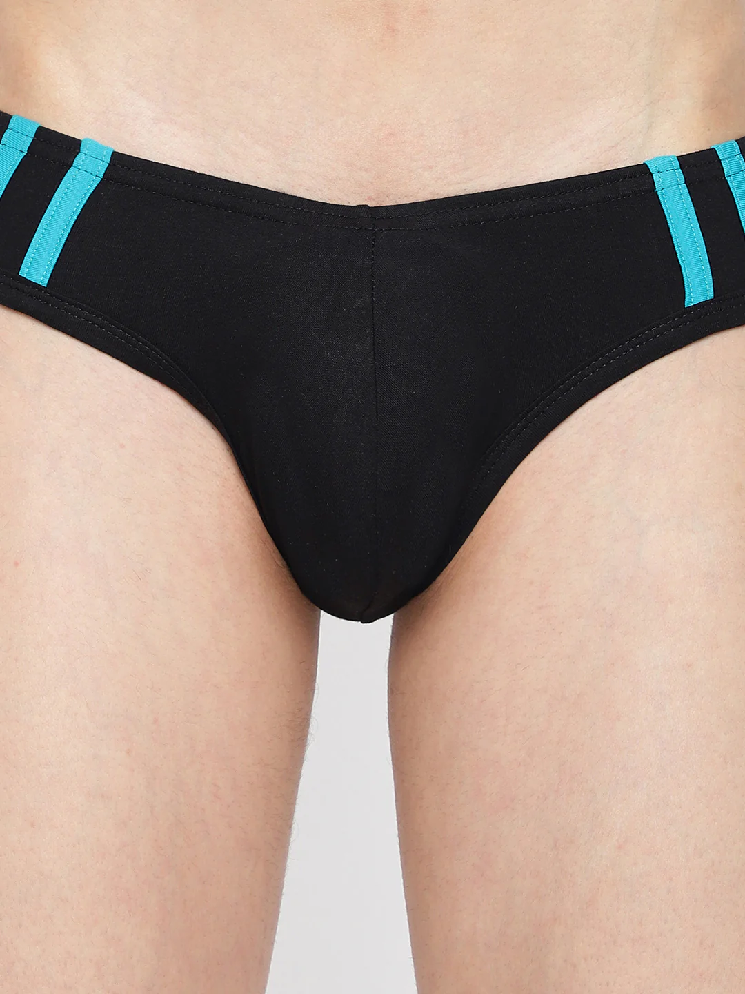 Striped and Solid Fashion Brief - Image 5
