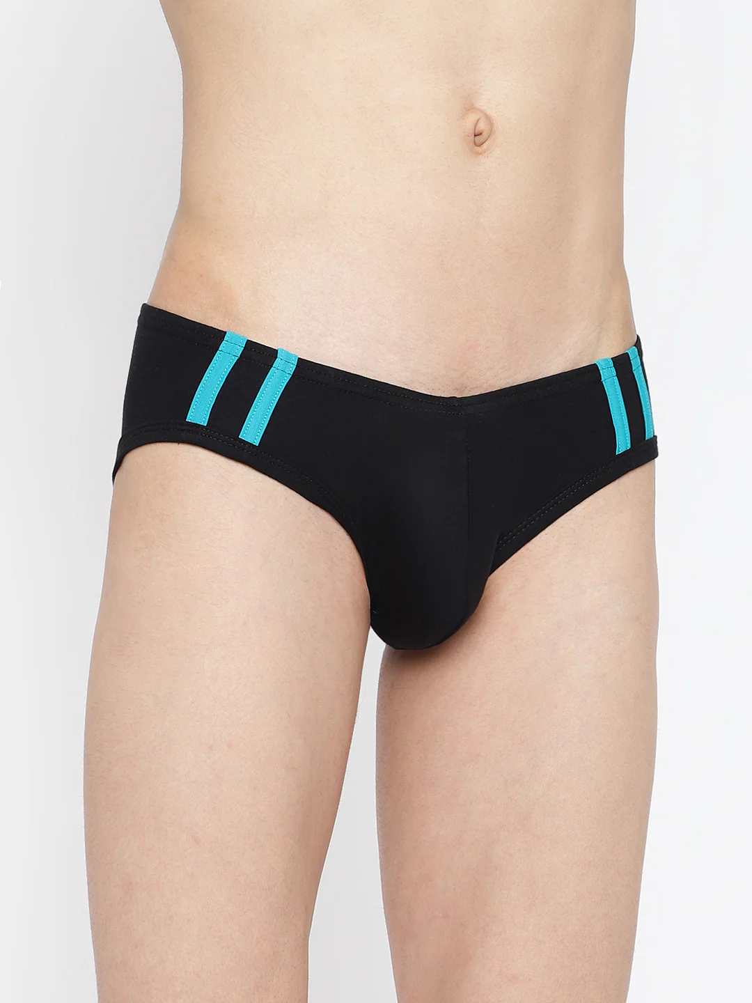 Striped and Solid Fashion Brief - Image 6