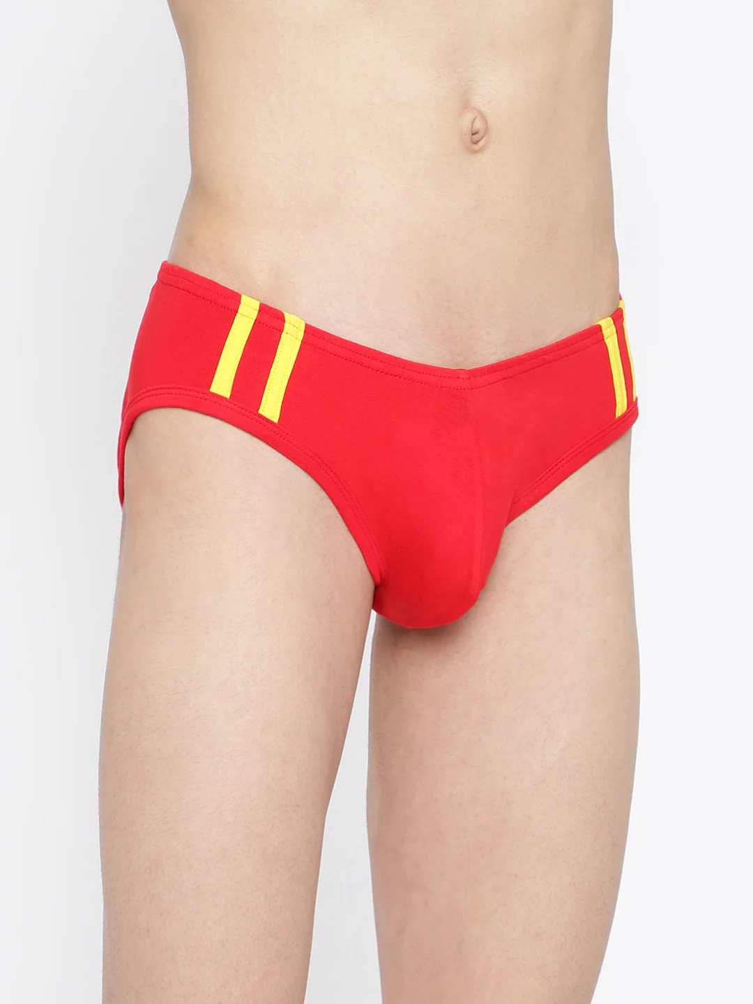 Striped and Solid Fashion Brief - Image 6