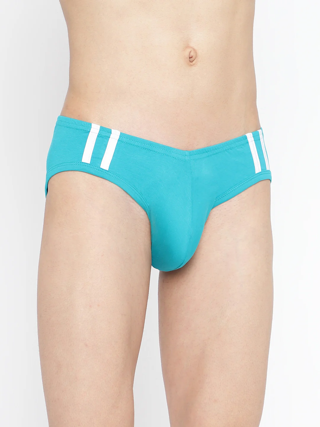 Striped and Solid Fashion Brief - Image 6