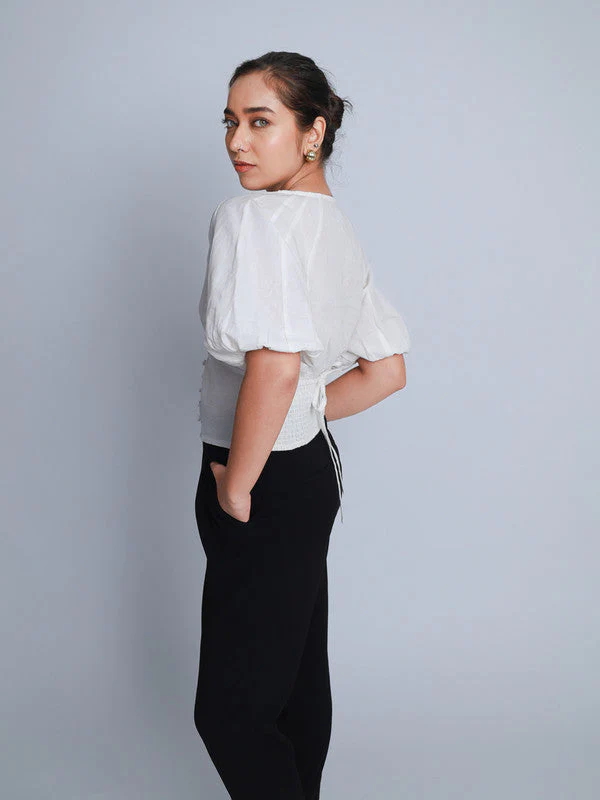 Women Linen Blend Top - Image 7