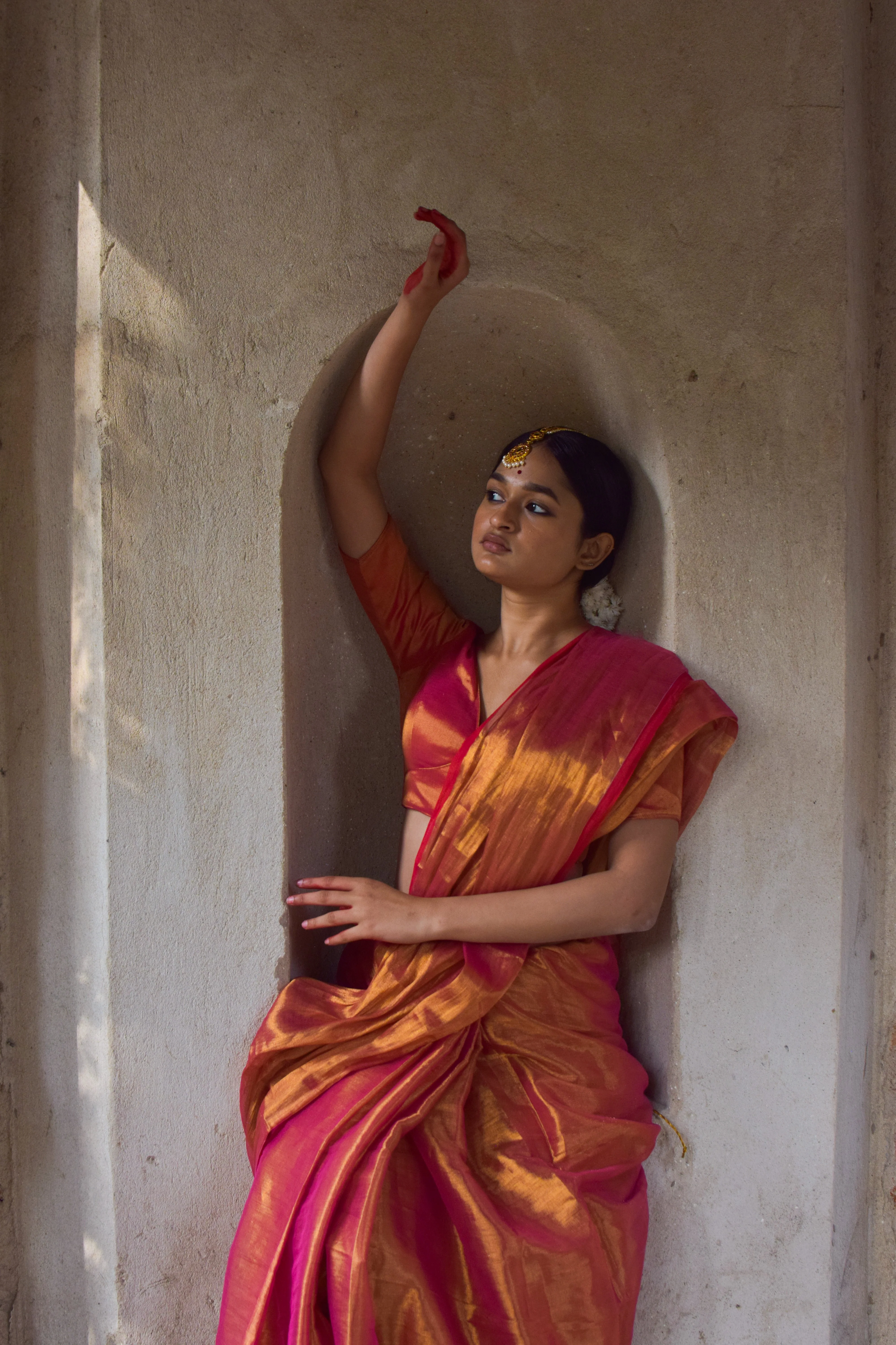 Maya Handloom Tissue Saree - Image 3