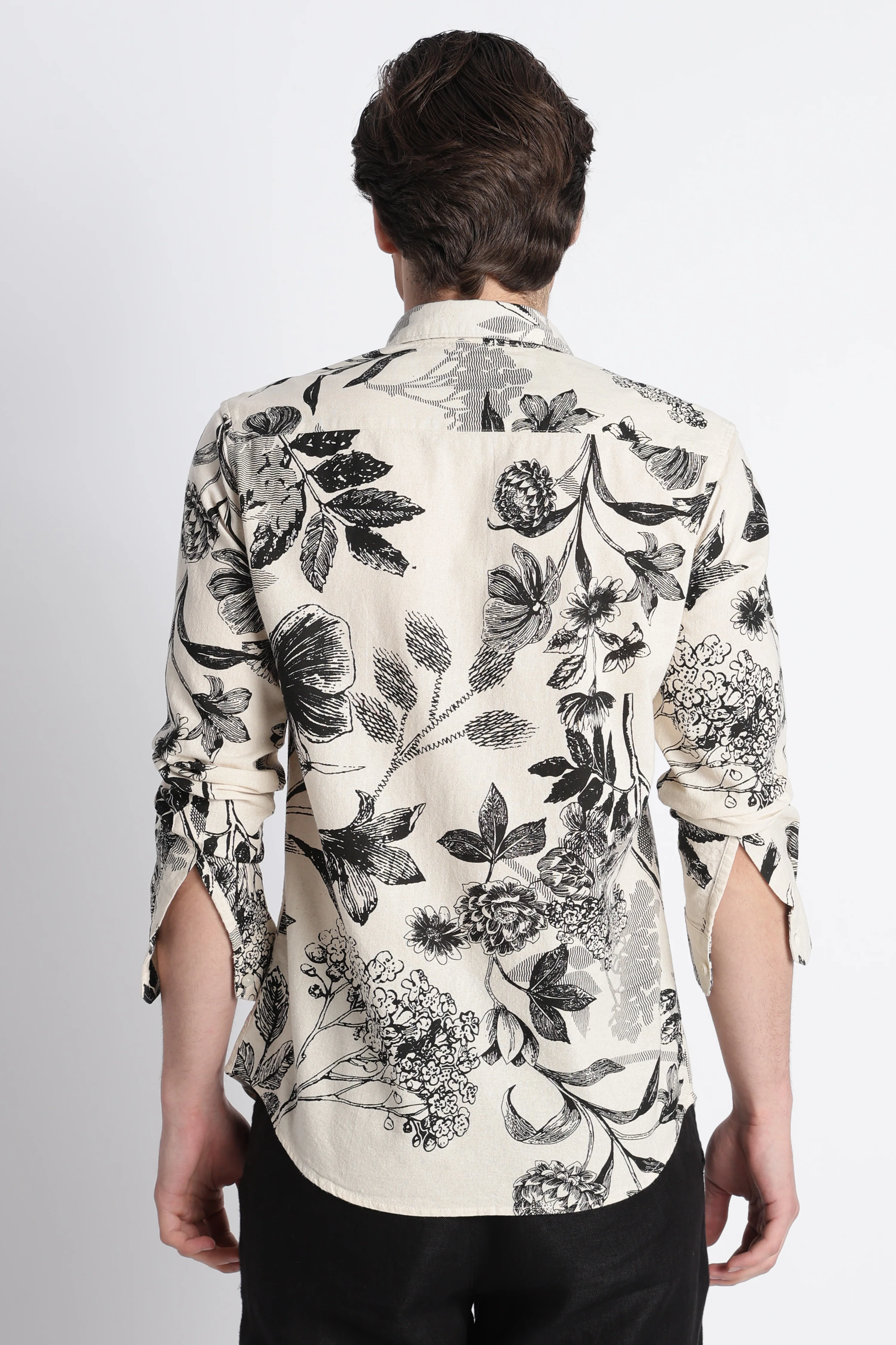Men Abstract Block Print Shirt - Image 13