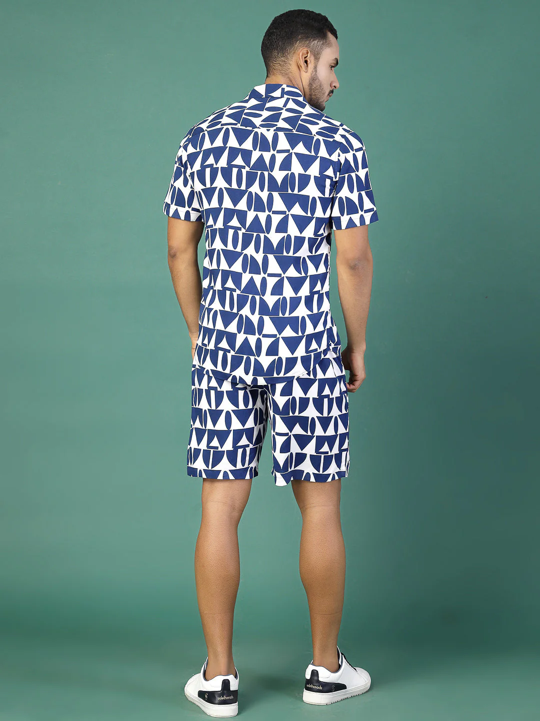 Men Abstract Zara Printed Rayon Co-ords - Image 2