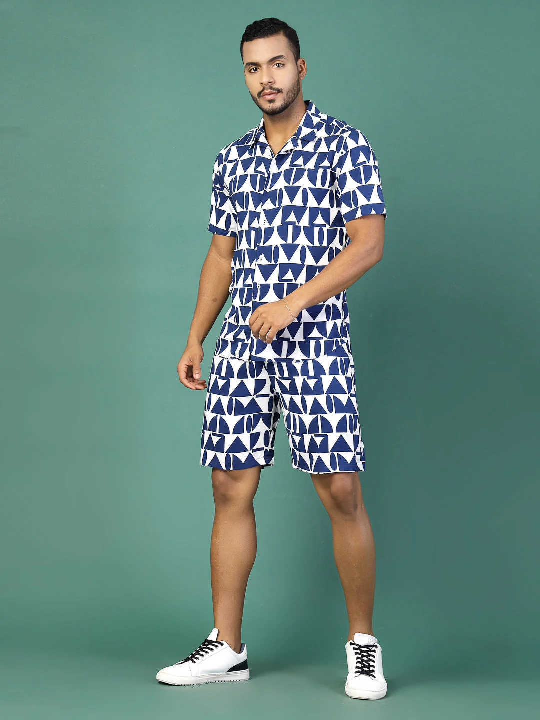 Men Abstract Zara Printed Rayon Co-ords - Image 7