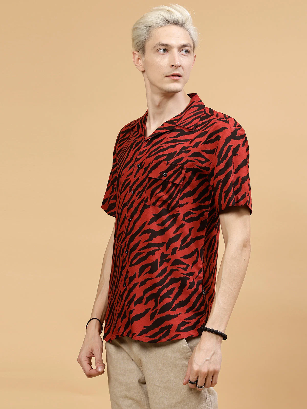 Men Allover Jungle Tribe PrinT-Shirt - Image 4