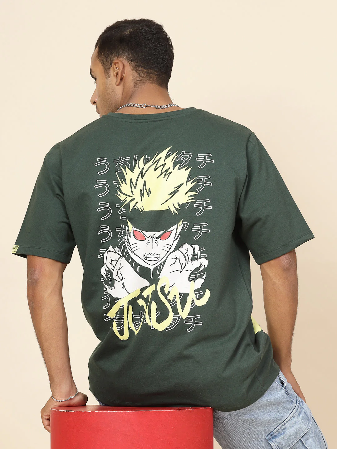 Men Anime Enchantment Oversized Tee - Image 2