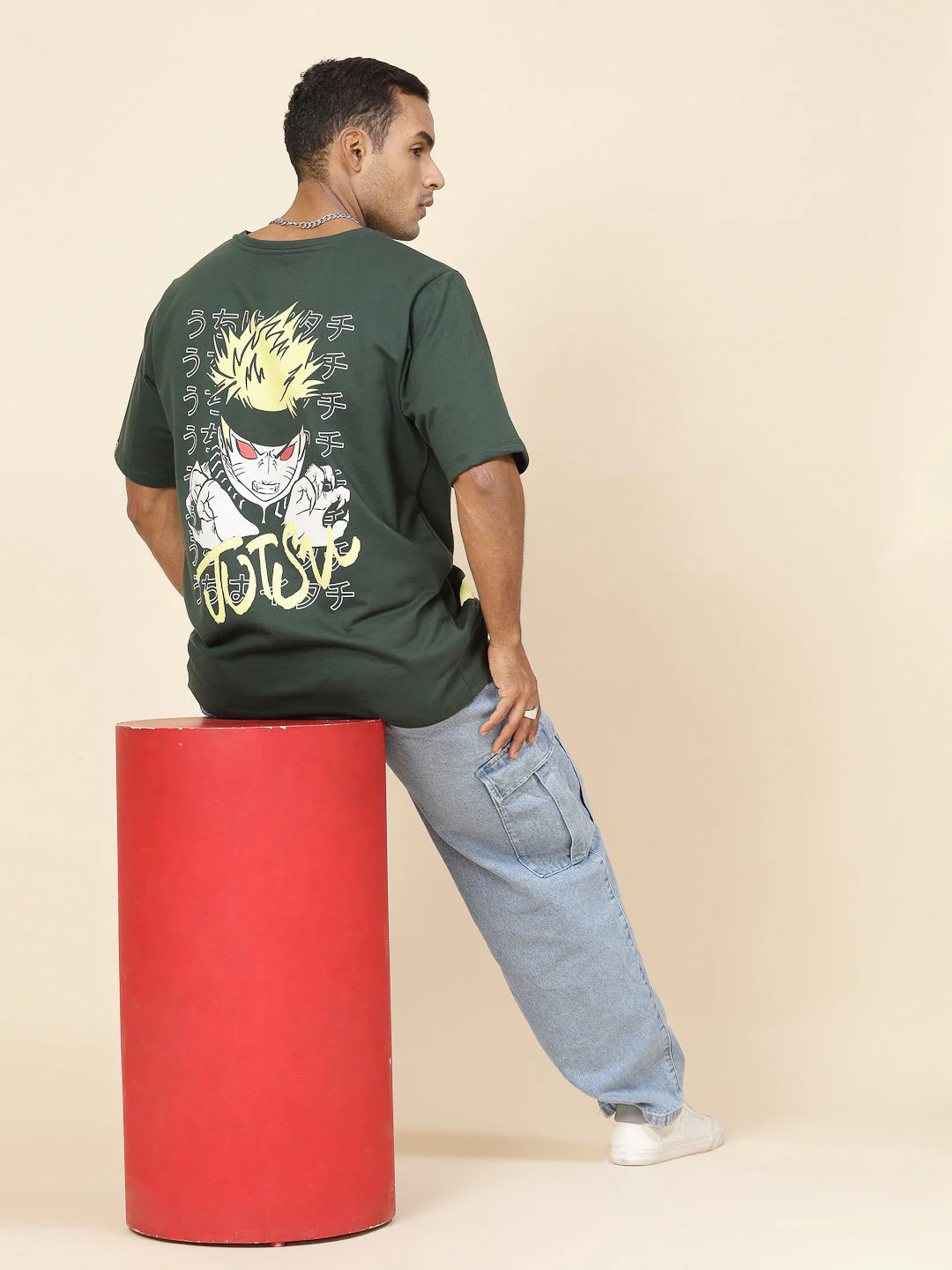 Men Anime Enchantment Oversized Tee - Image 4